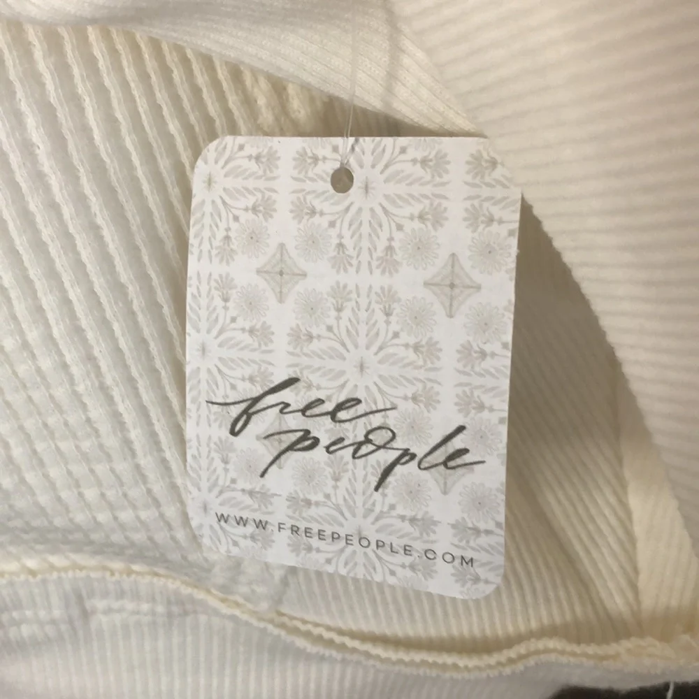 NWT Free People Santa Clara Thermal in Alabaster - Picture 9 of 14